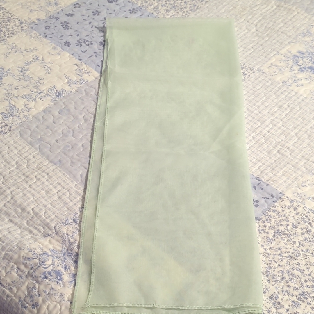 Pale Green Scarf
